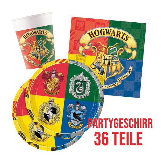 Partygeschirr "Harry Potter" 36 Teile - Party im Karton