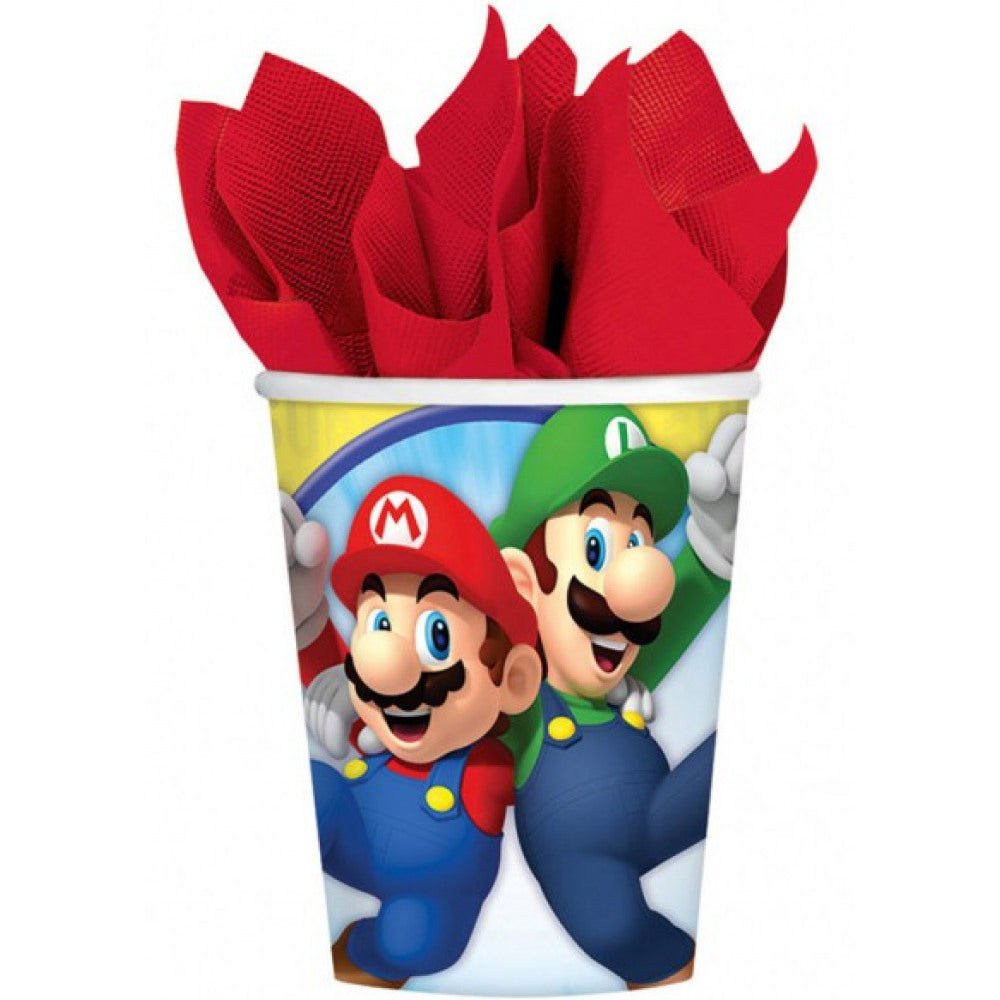 Partygeschirr "Super Mario" - 36 Teile - Party im Karton
