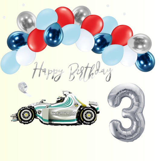 Partykarton "Autos" 29-teilig - Party im Karton