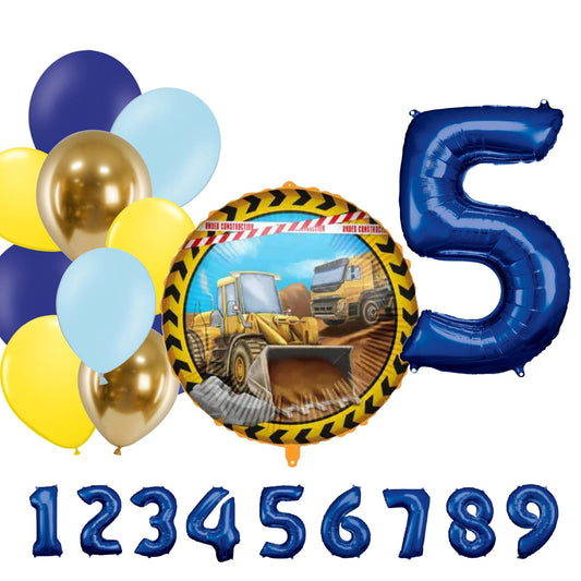 Partykarton "Bagger" 12 Teile - Party im Karton