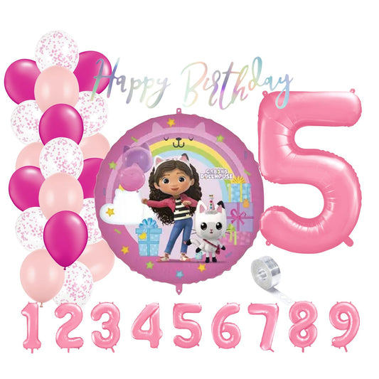 Partykarton "Gabbys Dollhouse" 29 Teile - Party im Karton