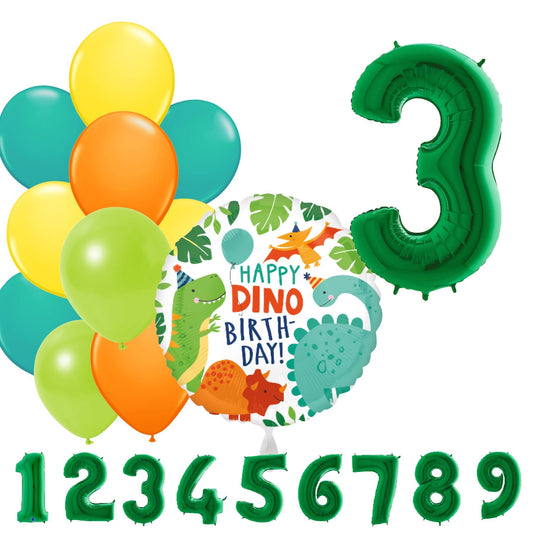 Partykarton "Happy Dino" 12 Teile - Party im Karton