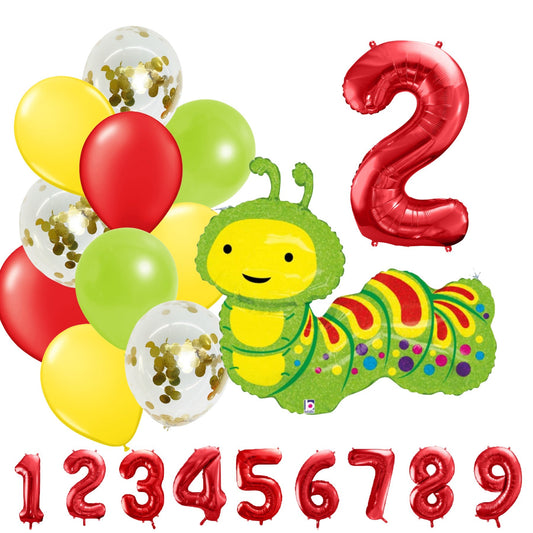 Partykarton "Kleine Raupe" 12 Teile - Party im Karton