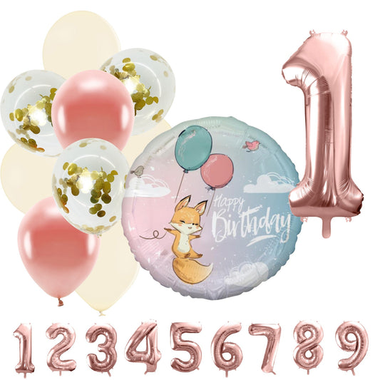 Partykarton "Kleiner Fuchs" 12 Teile - Party im Karton