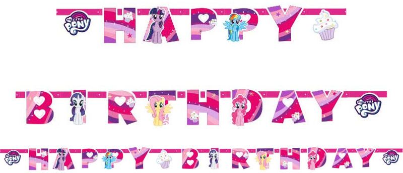 Partykarton "My little Pony" 55 Teile - Party im Karton