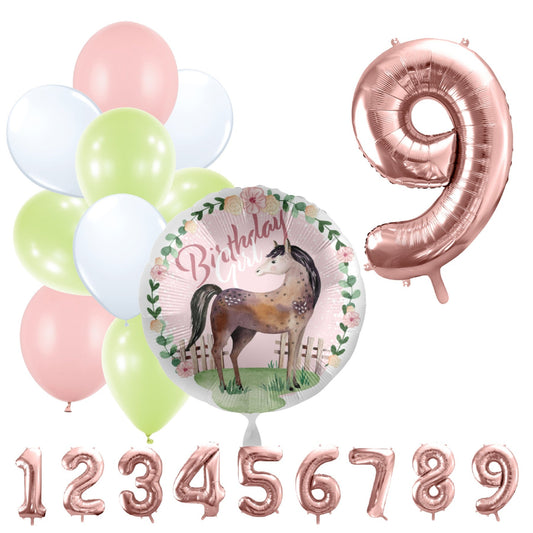 Partykarton "Pferde" 12 Teile - Party im Karton