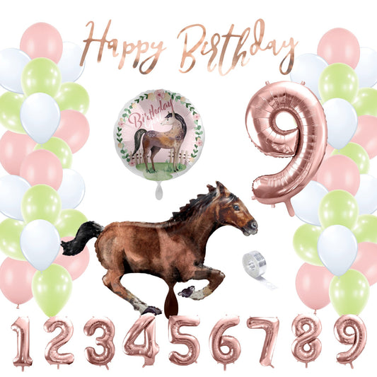 Partykarton "Pferde" 55 Teile - Party im Karton