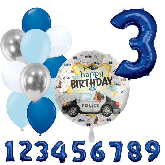 Partykarton "Polizei" 12 Teile - Party im Karton