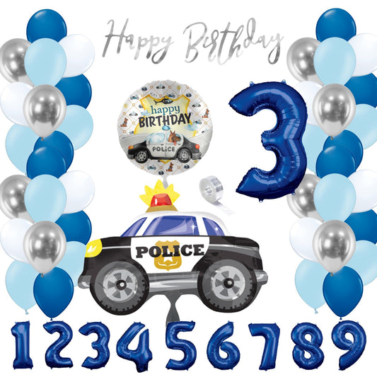 Partykarton "Polizei" 55 Teile - Party im Karton