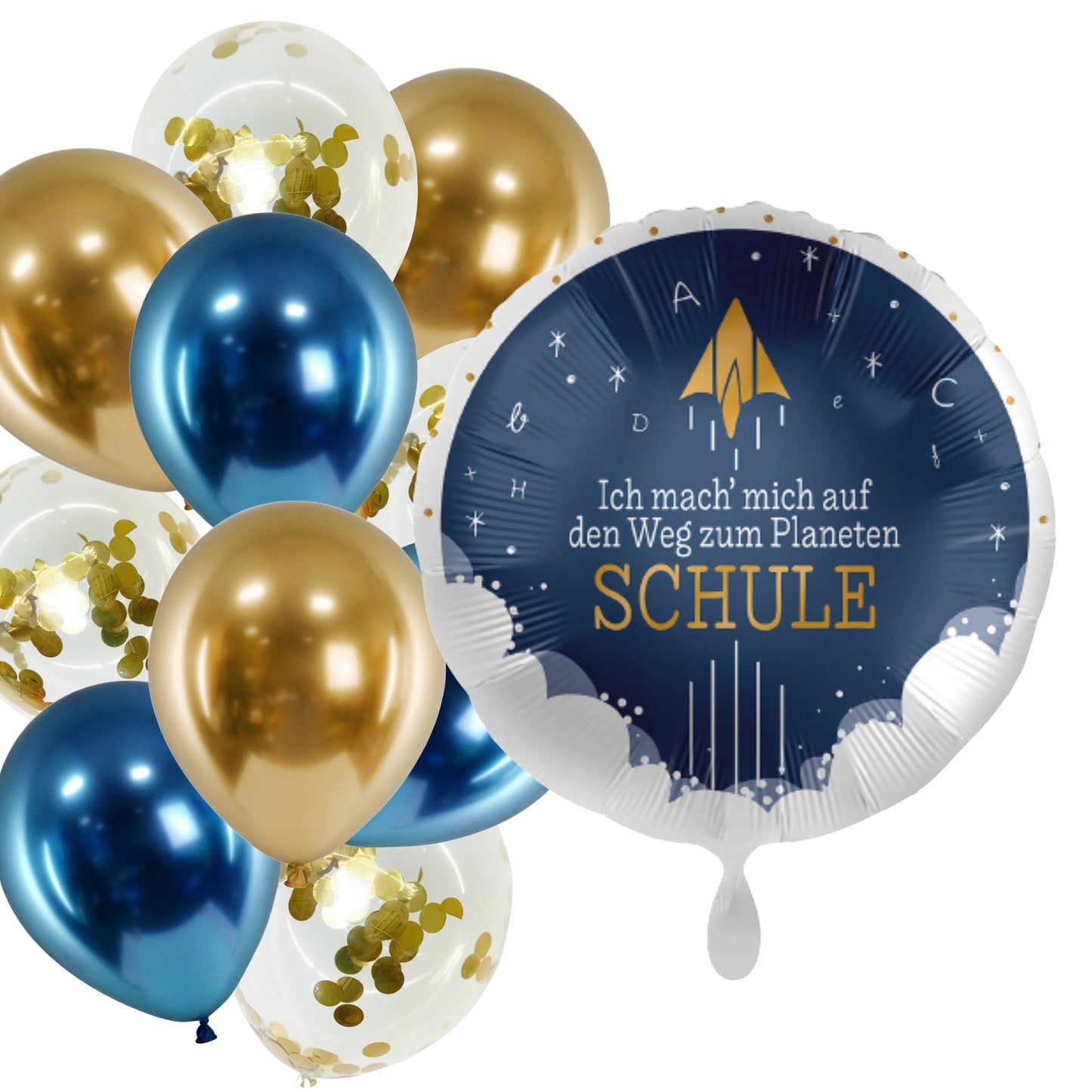 Partykarton "Raketenstart" 11 Teile - Party im Karton