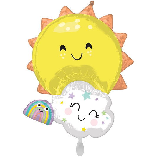 Partykarton "Regenbogen" 12 Teile - Party im Karton