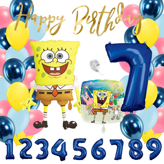 Partykarton "Spongebob" 56 Teile - Party im Karton