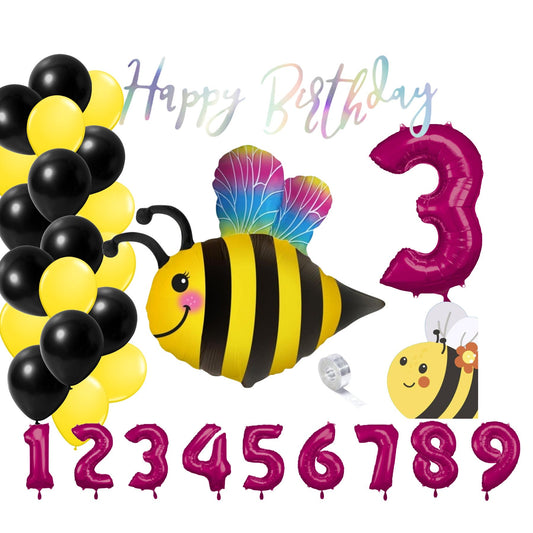 Sorglos Partykarton "Biene" 41 Teile - Party im Karton