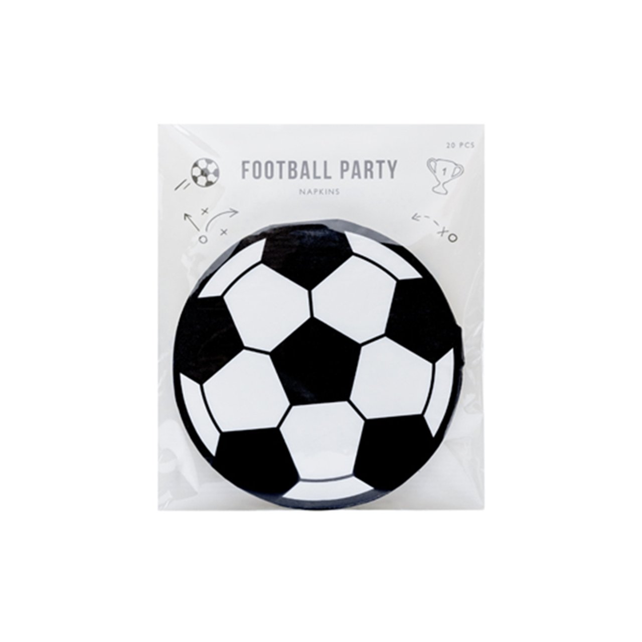 Sorglos Partykarton "Fußball" 61 Teile - Party im Karton
