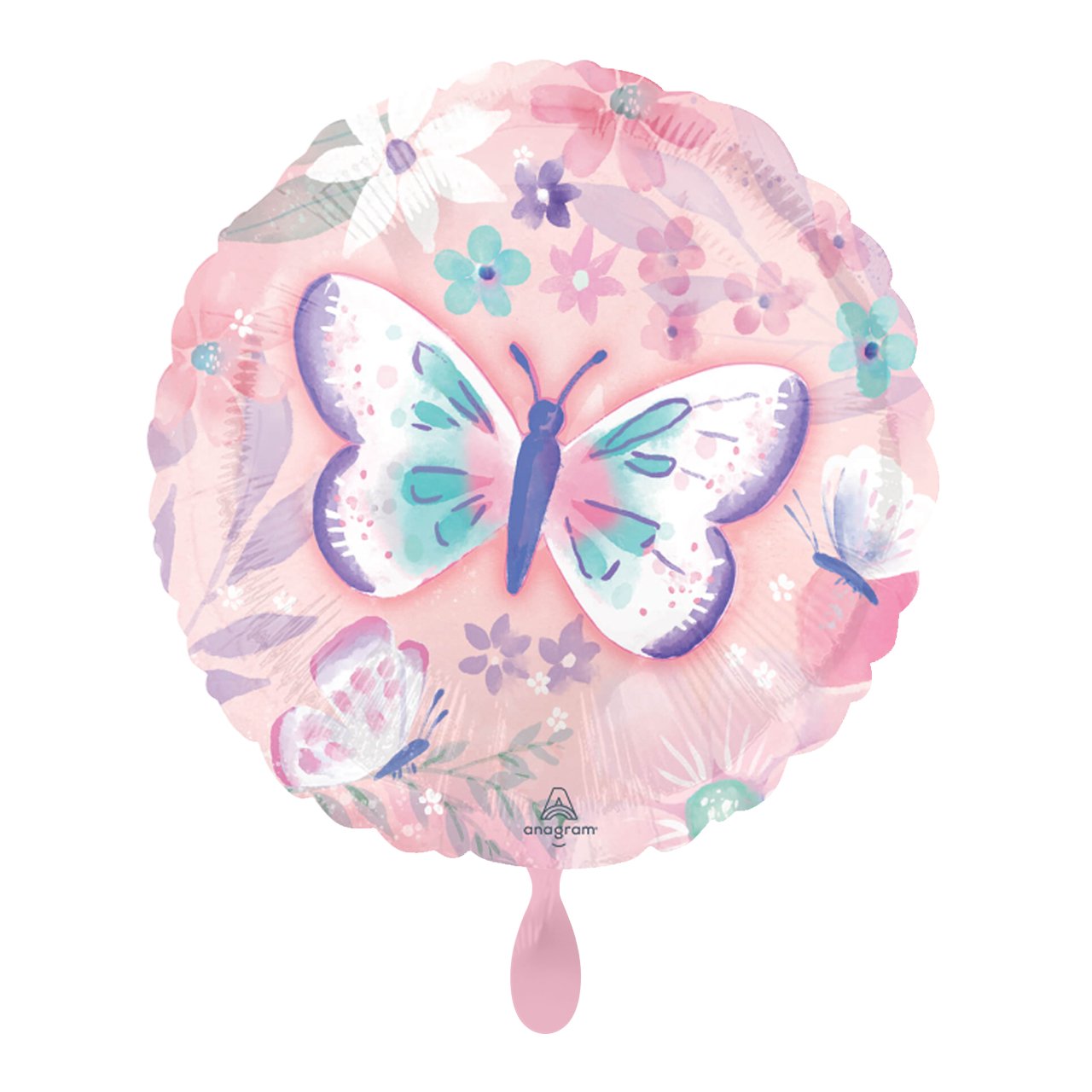 Sorglos Partykarton "Schmetterling Pastell" 62 Teile - Party im Karton