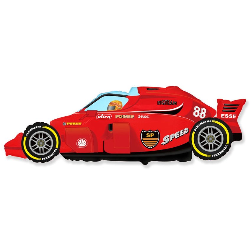 XXL Folienballon "Formel 1 - Rennwagen" 61cm - Party im Karton