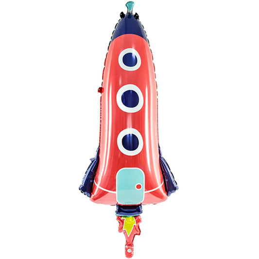XXL Folienballon "Rakete" 115cm - Party im Karton