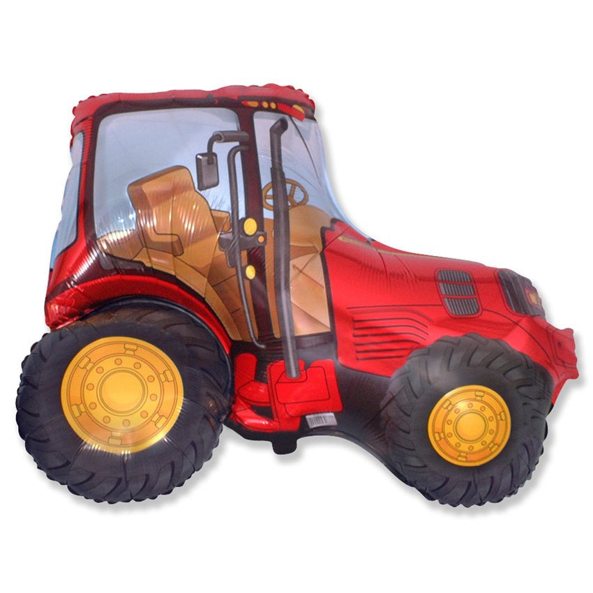 XXL Folienballon "Traktor Rot" - 61cm - Party im Karton