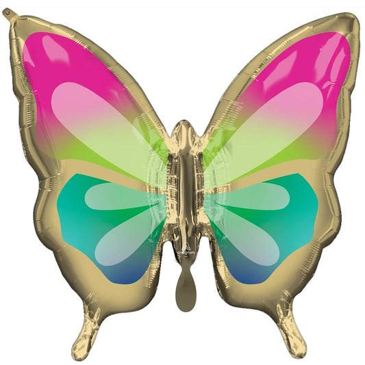 XXL Folienballon "Tropischer Schmetterling" 71cm - Party im Karton