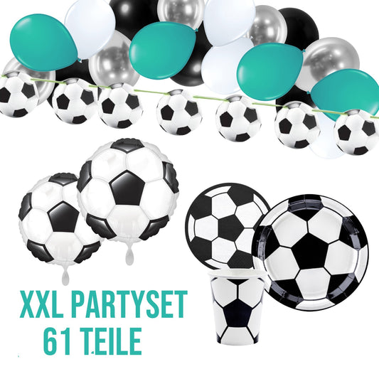XXL Partykarton "Fußball" 61-teilig - Party im Karton