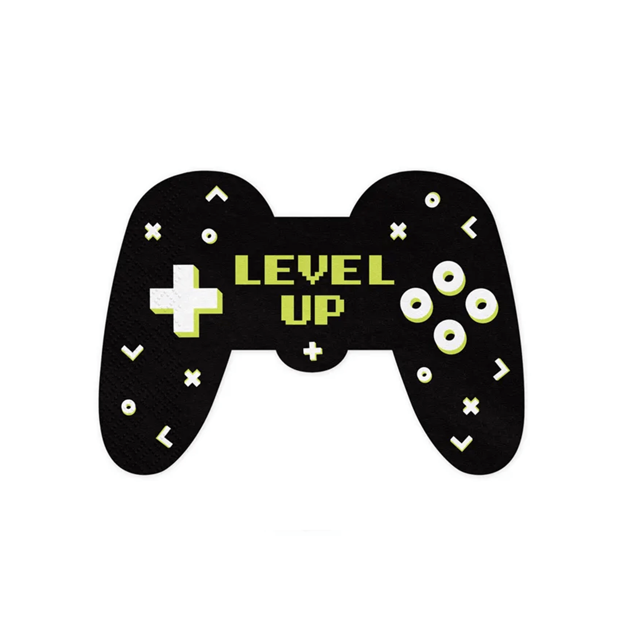 12 Servietten "Gamer - Level Up" 16cm - Party im Karton