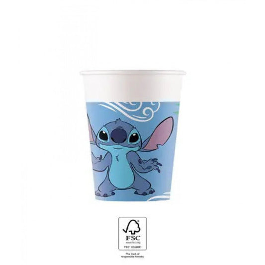 8 Partybecher "Stitch" - 200ml - Party im Karton