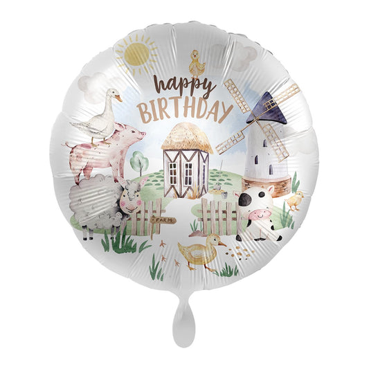 Folienballon "Bauernhof" 43cm - Party im Karton