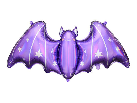 Folienballon "Fledermaus - Violett" - 119,5 x 51 cm - Party im Karton