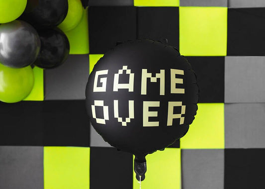 Folienballon "Game over" - 35cm - Party im Karton