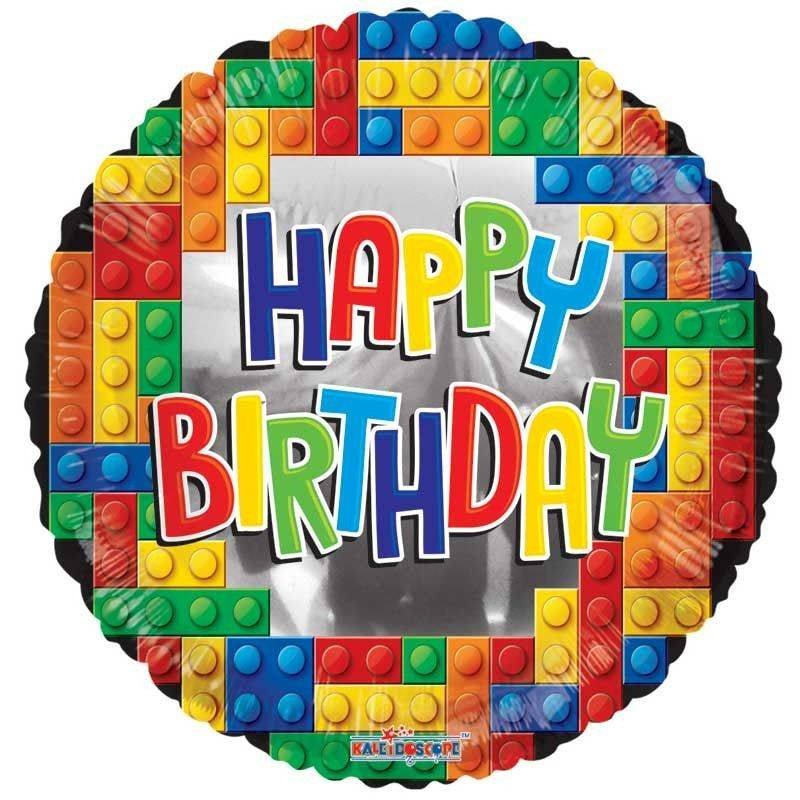 Folienballon "Lego - Happy Birthday" 46cm - Party im Karton