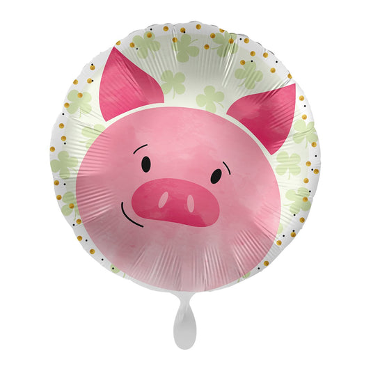 Folienballon "Schwein" 43cm - Party im Karton