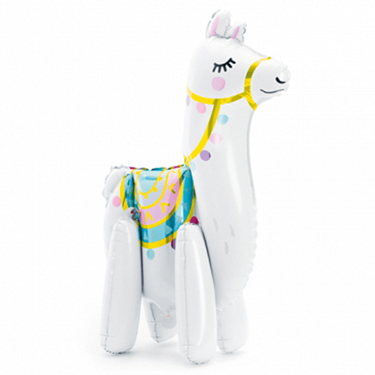 Stehender Ballon "Lama" - 39x61cm - Party im Karton