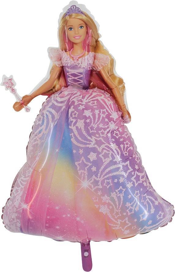 XXL Folienballon "Barbie Prinzessin" - 92cm - Party im Karton