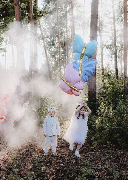 XXL Folienballon "Blauer Schmetterling" 101cm - Party im Karton