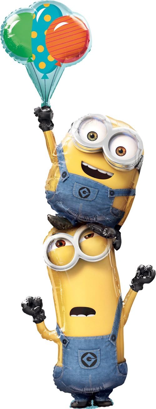 XXL Mega Standing Folienballon "Minions" 78x190cm - Anagram - Party im Karton