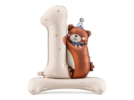 XXL Stehender Ballon "Kleiner Bär" - 101cm - Party im Karton