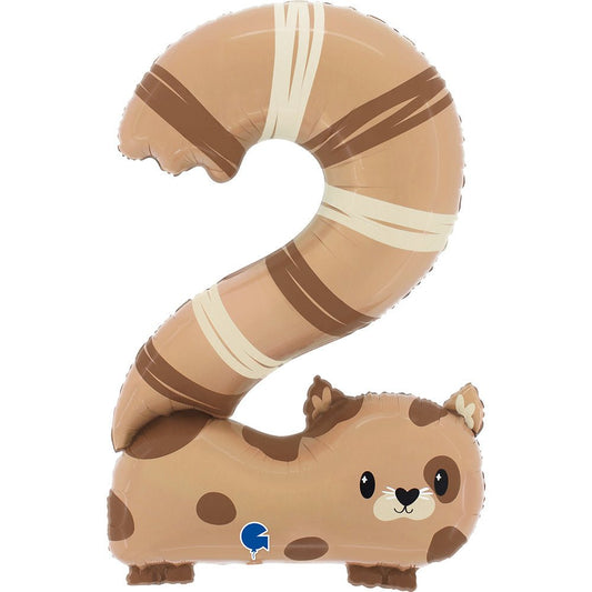 XXL Zahlenballon "Katze 2" - 89cm - Party im Karton