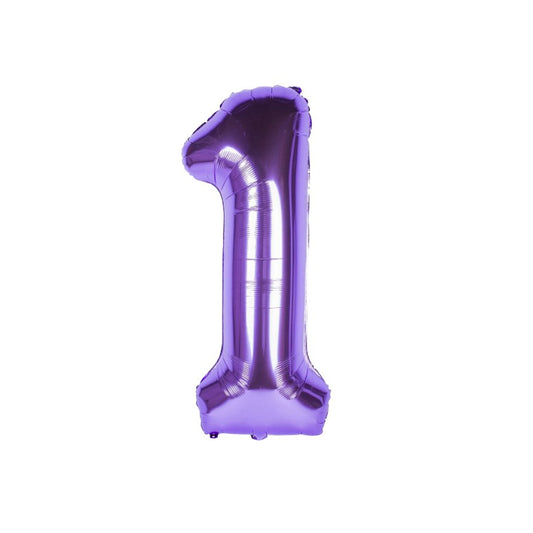 XXL Zahlenballon Lila - Party im Karton