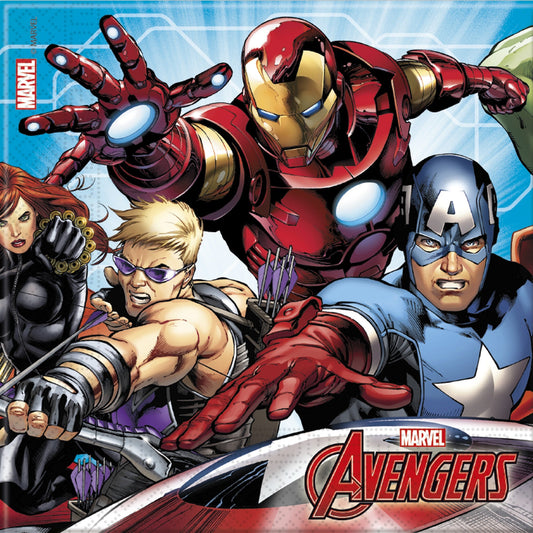 20 Servietten "Avengers" 33cm - Party im Karton