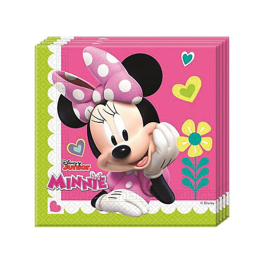 20 Servietten "Disney Minnie Mouse Happy Helpers" 33cm - Party im Karton