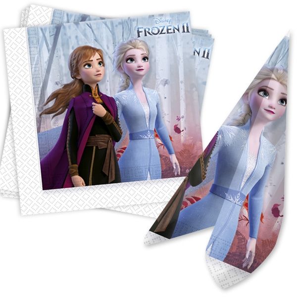 20 Servietten "Frozen - Die Eiskönigin" 33cm - Party im Karton