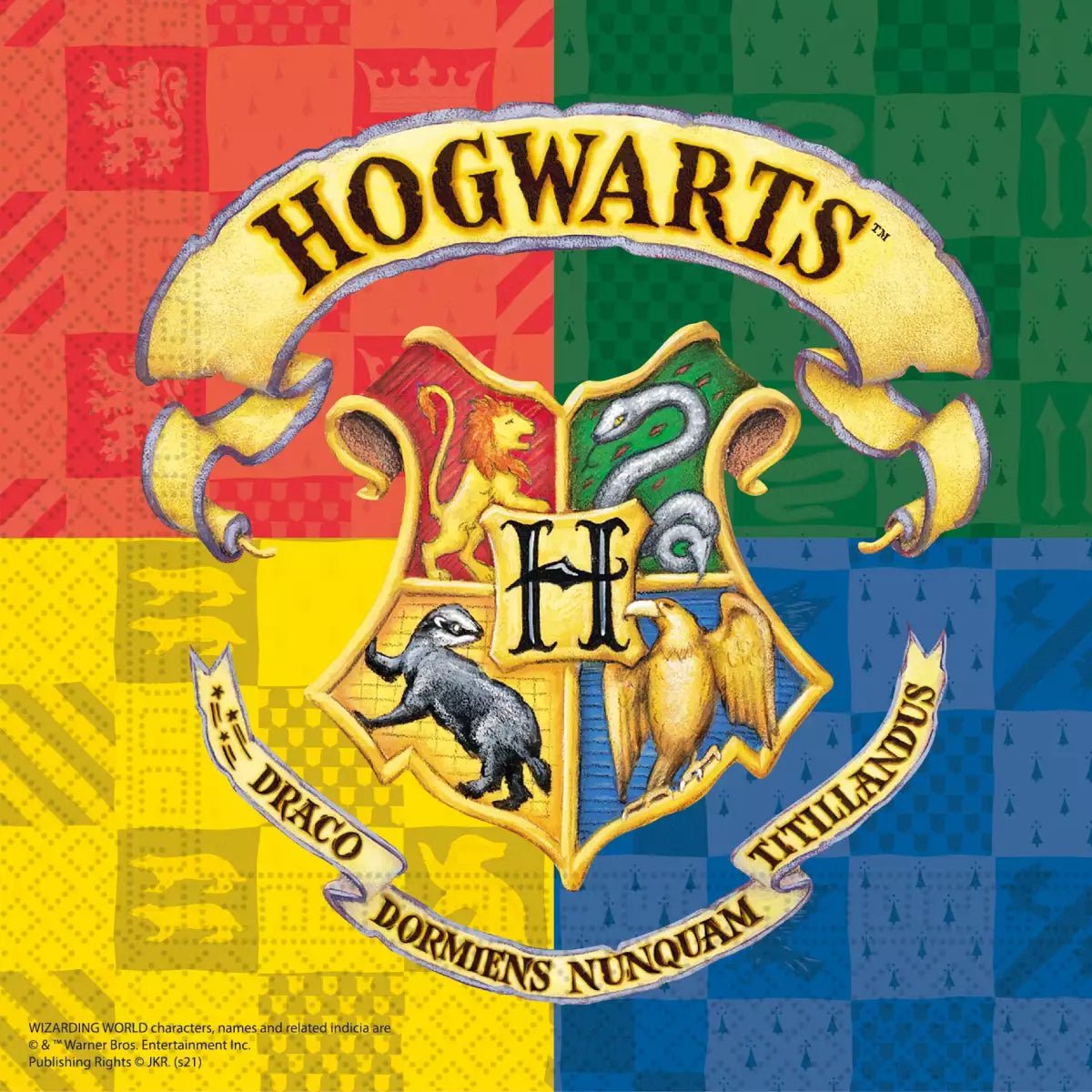 20 Servietten "Harry Potter - Hogwarts" 33cm - Party im Karton