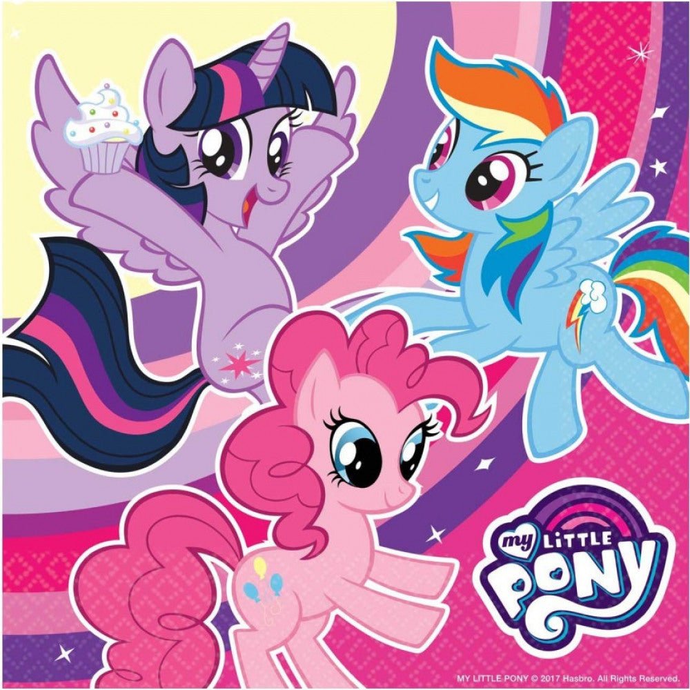 20 Servietten "My little Pony" 33cm - Party im Karton