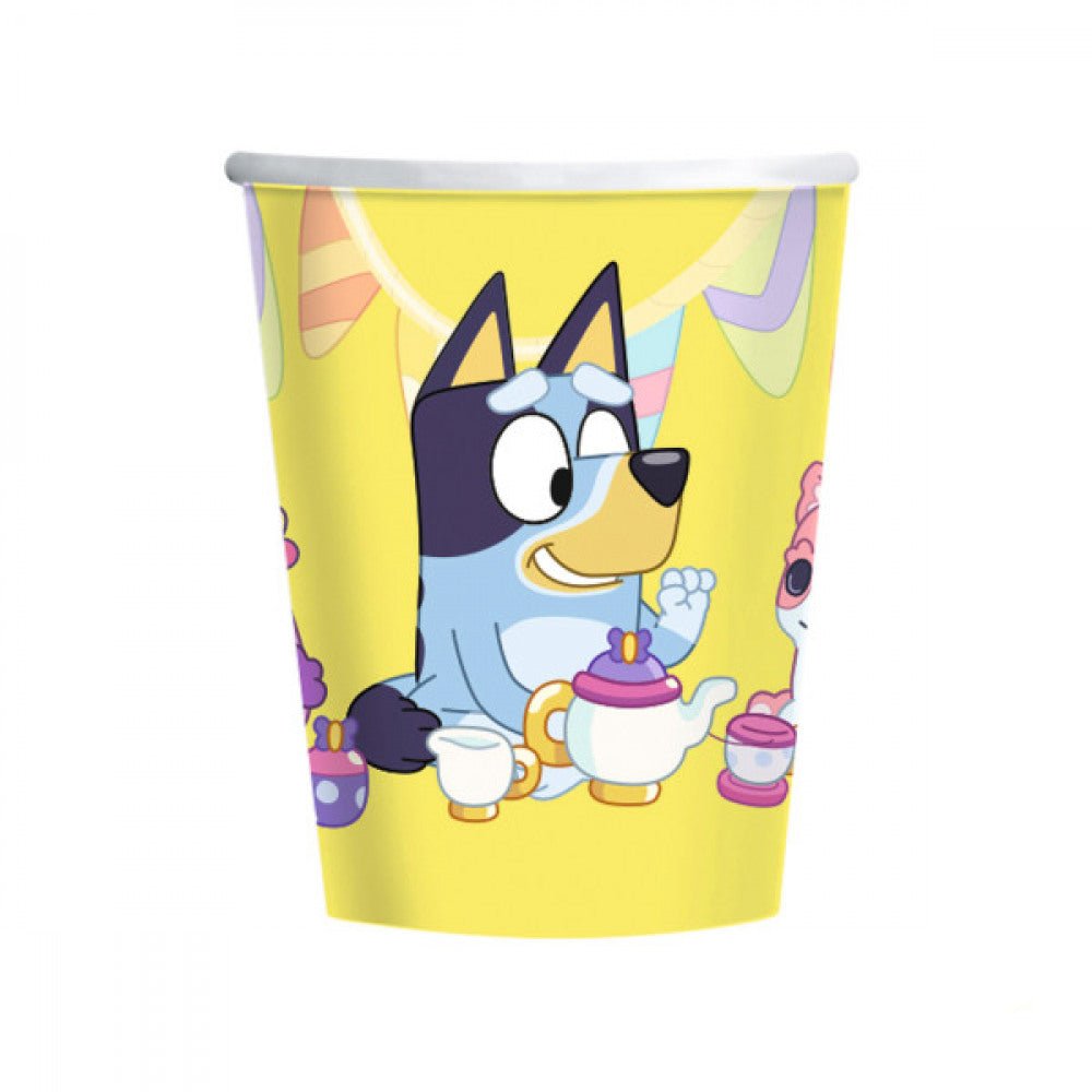 8 Partybecher "Bluey" - 277ml - Party im Karton