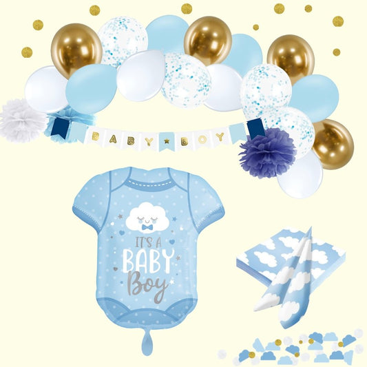 Babyparty "It´s a Baby Boy" 47-teilig - Party im Karton