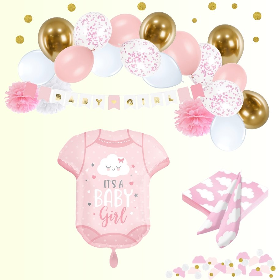 Babyparty "It´s a Baby Girl" 47-teilig - Party im Karton