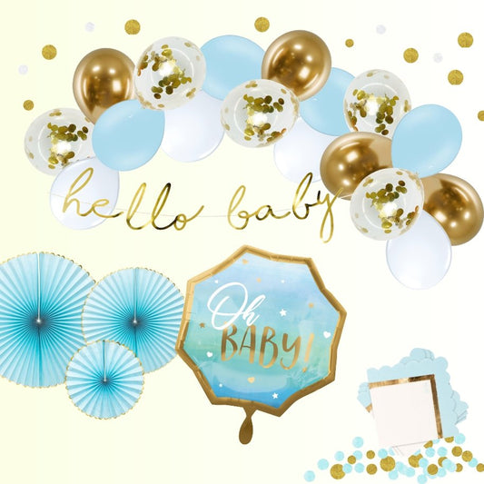 Babyparty "Oh Baby Boy" 43-teilig - Party im Karton