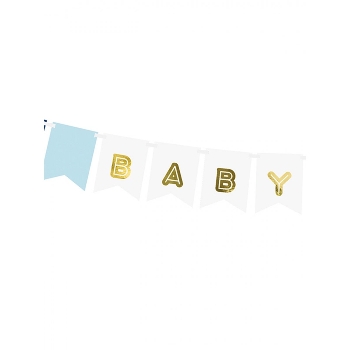Banner Girlande "Baby Boy" - Party im Karton