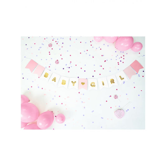 Banner Girlande "Baby Girl" - Party im Karton