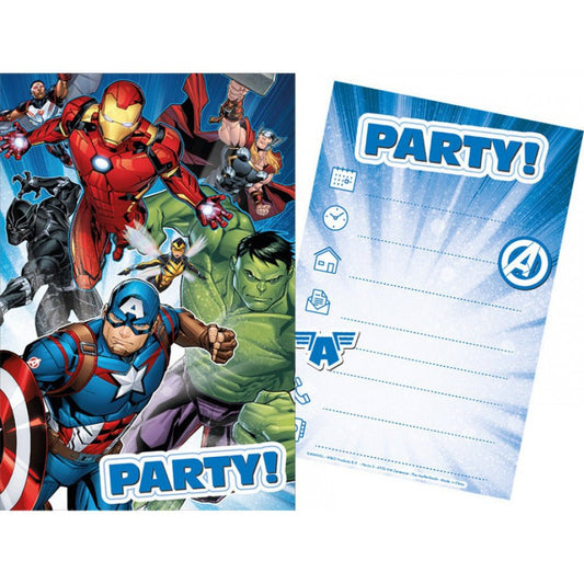 Einladung "Avengers" - 5 Stück - Party im Karton